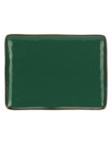 Rose e Tulipani·rose & Tulipani - Linea ''concerto" Verde Bosco Vassoio Rettangolare 36x26,5 Cm