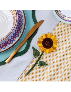 Vesta Home - Fiore Bomboniera Singolo Girasole Giallo·giallo·10,5 X 20,2 H Th. 3 Mm 2