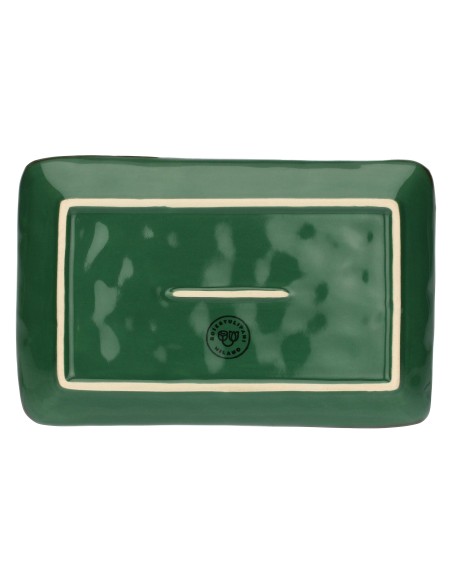 Rose e Tulipani·rose & Tulipani - Linea ''concerto" Verde Bosco Vassoio Rettangolare 20x13 Cm