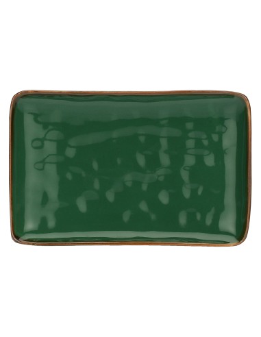 Rose e Tulipani·rose & Tulipani - Linea ''concerto" Verde Bosco Vassoio Rettangolare 20x13 Cm