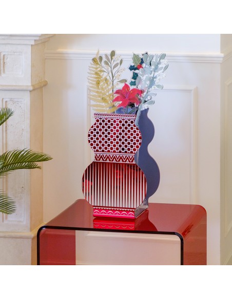 Vesta Home - Vaso Giudecca Grande·praga·23,1 X 15 X 35 H Th. 5 Mm Glass Vase Ø12 X 30 H