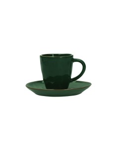 Rose e Tulipani·rose & Tulipani - Linea ''concerto" Verde Bosco Tazza Caffe' 90 Cc