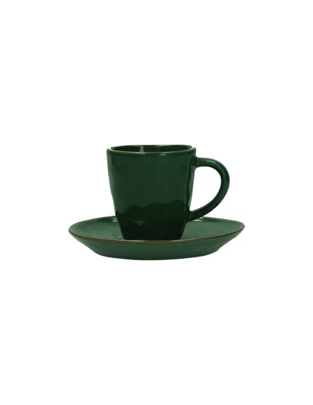 Rose e Tulipani·rose & Tulipani - Linea ''concerto" Verde Bosco Tazza Caffe' 90 Cc