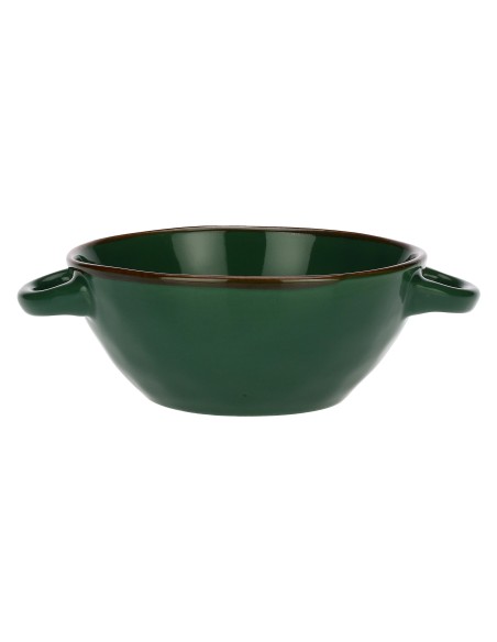 Rose e Tulipani·rose & Tulipani - Linea ''concerto" Verde Bosco Ciotola Zuppa - stoneware