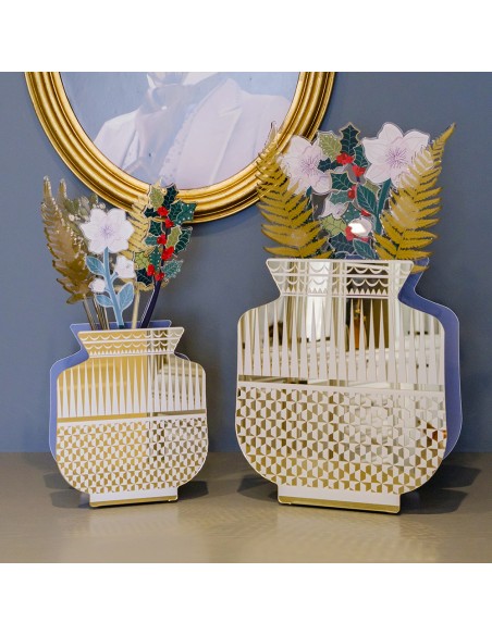 Vesta Home - Vaso Fenice Piccolo·oslo·21,9 X 11 X 25 H Th. 5 Mm Glass Vase Ø8 X 20 H