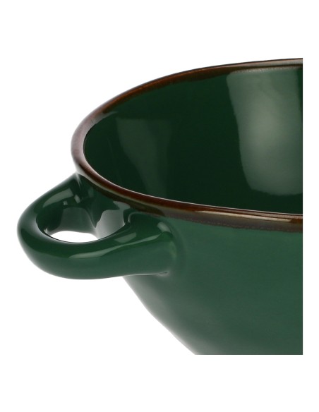 Rose e Tulipani·rose & Tulipani - Linea ''concerto" Verde Bosco Ciotola Zuppa - stoneware