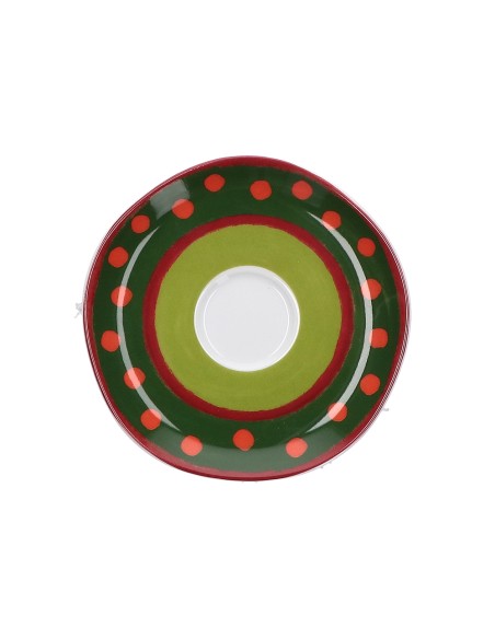 Rose e Tulipani·rose & Tulipani - Cozy Cottage Tazza Caffè 0,10 Lt con Piattino Rosso