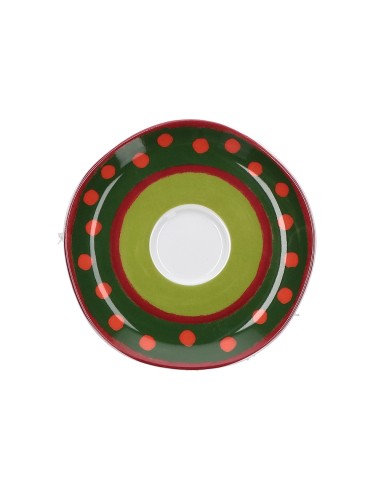 Rose e Tulipani·rose & Tulipani - Cozy Cottage Tazza Caffè 0,10 Lt con Piattino Rosso