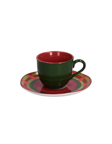 Rose e Tulipani·rose & Tulipani - Cozy Cottage Tazza Caffè 0,10 Lt con Piattino Verde