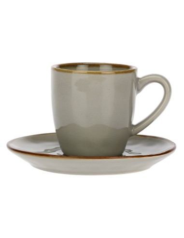 Rose e Tulipani·rose & Tulipani - Linea ''concerto" Grigio Perla Tazza Caffe' C/p 90 Cc
