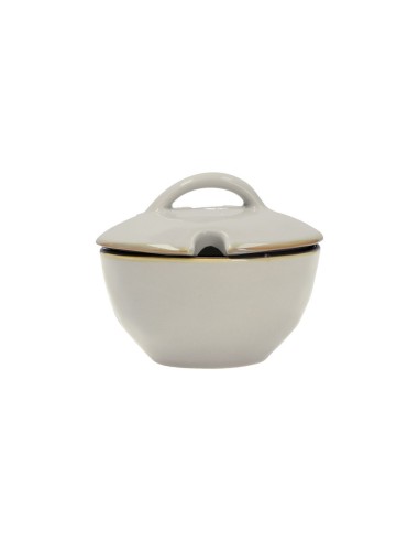 Rose e Tulipani·rose & Tulipani - Linea ''concerto" Grigio Perla Zuccheriera - stoneware
