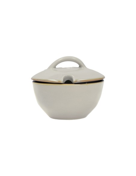 Rose e Tulipani·rose & Tulipani - Linea ''concerto" Grigio Perla Zuccheriera - stoneware