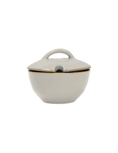 Rose e Tulipani·rose & Tulipani - Linea ''concerto" Grigio Perla Zuccheriera - stoneware
