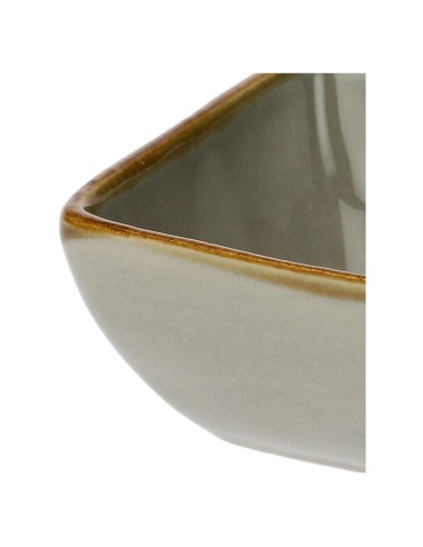Rose e Tulipani·rose & Tulipani - Linea ''concerto" Grigio Perla Ciotolina Quadrata 8 Cm - stoneware