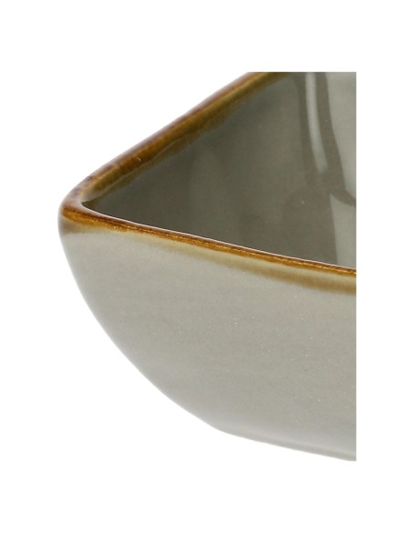 Rose e Tulipani·rose & Tulipani - Linea ''concerto" Grigio Perla Ciotolina Quadrata 8 Cm - stoneware
