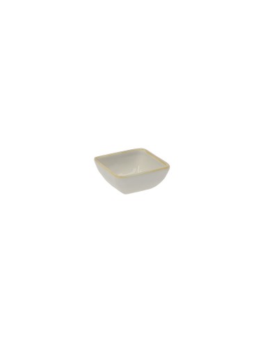 Rose e Tulipani·rose & Tulipani - Linea ''concerto" Grigio Perla Ciotolina Quadrata 8 Cm - stoneware