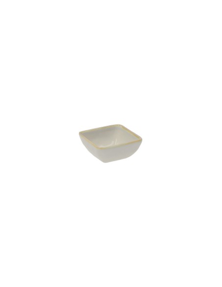 Rose e Tulipani·rose & Tulipani - Linea ''concerto" Grigio Perla Ciotolina Quadrata 8 Cm - stoneware