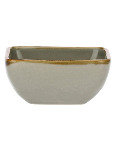 Rose e Tulipani·rose & Tulipani - Linea ''concerto" Grigio Perla Ciotolina Quadrata 8 Cm - stoneware