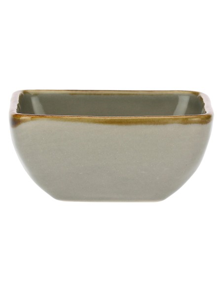 Rose e Tulipani·rose & Tulipani - Linea ''concerto" Grigio Perla Ciotolina Quadrata 8 Cm - stoneware