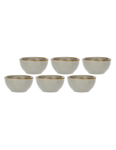 Rose e Tulipani·rose & Tulipani - Linea ''concerto" Grigio Perla Ciotolina 7 Cm - stoneware
