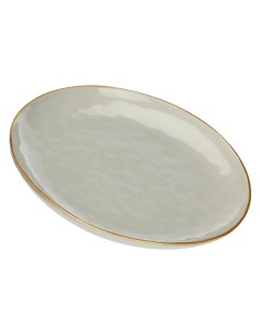 Rose e Tulipani·rose & Tulipani - Linea ''concerto" Grigio Perla Vassoio Rotondo 32 Cm - stoneware 2