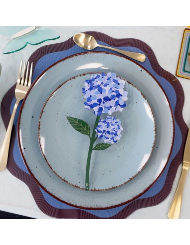 Vesta Home - Bomboniera - Ortensia Kit 6 Pz·blu·10,6 X 21 H Th. 3 Mm
