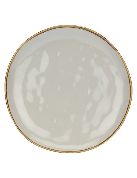 Rose e Tulipani·rose & Tulipani - Linea ''concerto" Grigio Perla Piatto Piano 27 Cm - stoneware