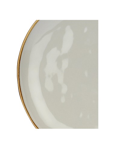 Rose e Tulipani·rose & Tulipani - Linea ''concerto" Grigio Perla Piatto Piano 27 Cm - stoneware