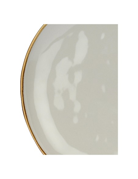 Rose e Tulipani·rose & Tulipani - Linea ''concerto" Grigio Perla Piatto Piano 27 Cm - stoneware