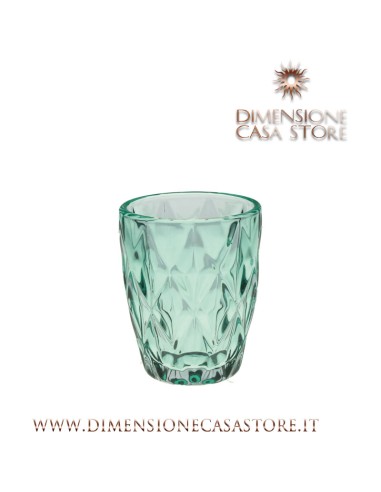 Rose e Tulipani·rose & Tulipani - Bicchiere D8 H10 Cm Turquoise Diamond