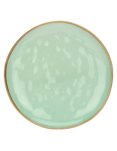 Rose e Tulipani·concerto Verde Acqua Piatto Piano 27 Cm·ø 27 Cm·stoneware Ø 27 Cm 2