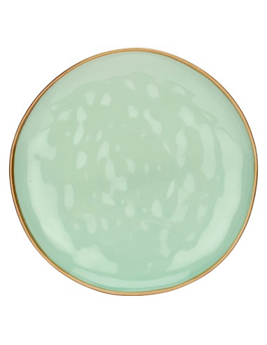 Rose e Tulipani·concerto Verde Acqua Piatto Piano 27 Cm·ø 27 Cm·stoneware Ø 27 Cm