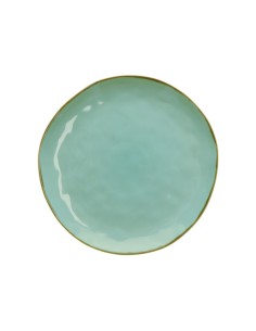 Rose e Tulipani·concerto Verde Acqua Piatto Piano 27 Cm·ø 27 Cm·stoneware Ø 27 Cm