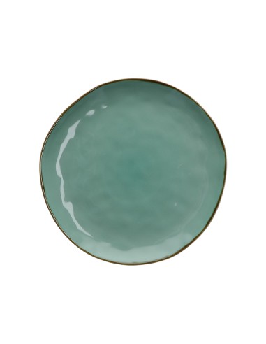 Rose e Tulipani·concerto Verde Acqua Piatto Piano 27 Cm·ø 27 Cm·stoneware Ø 27 Cm