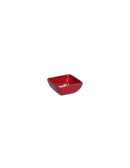 Rose e Tulipani - Ciotolina Quadrata 8 Cm Linea ''concerto Rosso Fuoco''