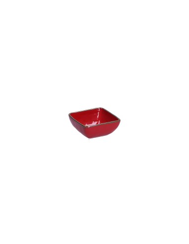 Rose e Tulipani - Ciotolina Quadrata 8 Cm Linea ''concerto Rosso Fuoco''