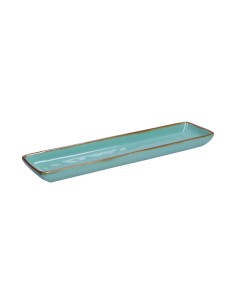 Rose e Tulipani·concerto Verde Acqua Vass Rett 32x8·32x8 Cm·stoneware
