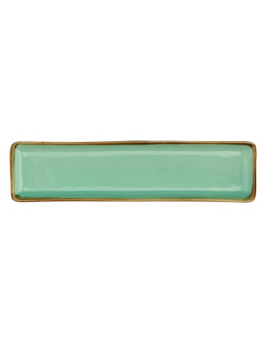 Rose e Tulipani·concerto Verde Acqua Vass Rett 32x8·32x8 Cm·stoneware