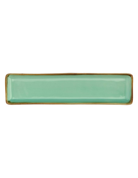 Rose e Tulipani·concerto Verde Acqua Vass Rett 32x8·32x8 Cm·stoneware