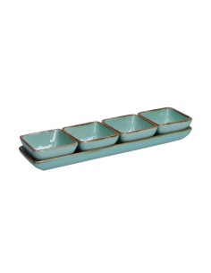 Rose e Tulipani·concerto Verde Acqua Ciot Quad 8 Cm·8x8 Cm·stoneware 2