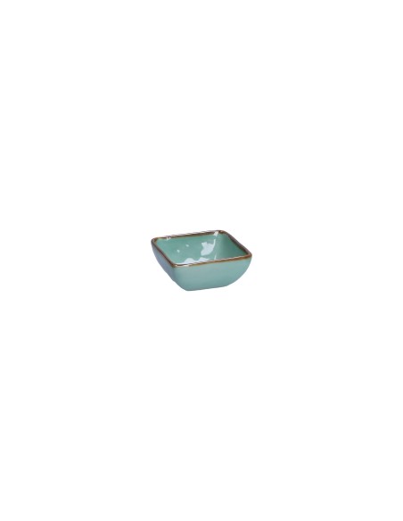 Rose e Tulipani·concerto Verde Acqua Ciot Quad 8 Cm·8x8 Cm·stoneware