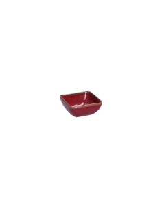 Rose e Tulipani - Ciotolina Quadrata 8 Cm Linea ''concerto Rosso Malaga'' - stoneware