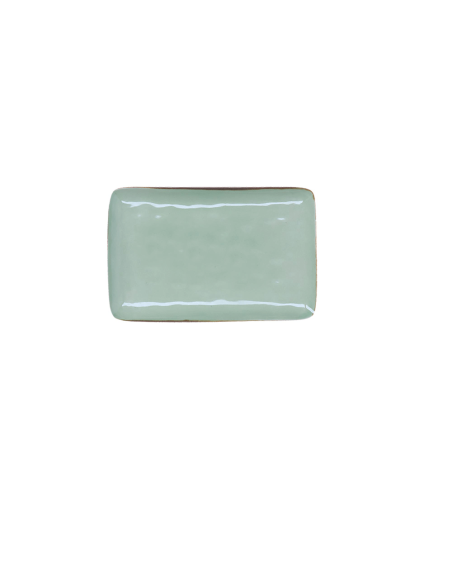 Rose e Tulipani·rose & Tulipani - Linea ''concerto" Tè Verde Vassoio Rettangolare 20 X 13 Cm - stoneware