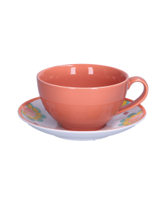 Rose e Tulipani·rose & Tulipani - Linea Flor De Agua Tazza Colazione in Porcellana con Piattino 400 Cc 2