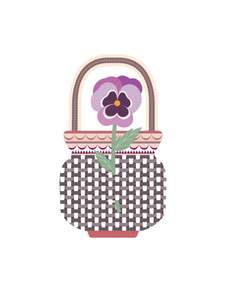 Vesta Home - Bomboniera - Panse' Kit 6 Pz·viola·7,8 X 20 H Th. 3 Mm
