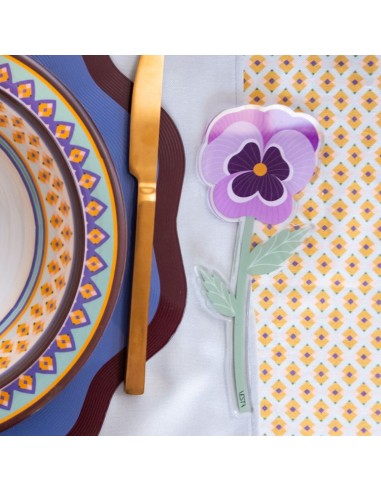 Vesta Home - Bomboniera - Panse' Kit 6 Pz·viola·7,8 X 20 H Th. 3 Mm