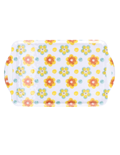 Rose e Tulipani·rose & Tulipani - Linea Flor De Agua Vassoio Rettangolare in Melamina con Manici Cm 48,5 X 29,5 X 2,2 2