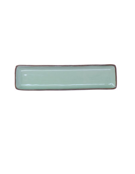 Rose e Tulipani·rose & Tulipani - Linea ''concerto" Tè Verde Vassoio Rettangolare 32 X 8 X H 2,5 Cm - stoneware