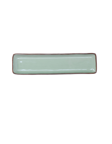 Rose e Tulipani·rose & Tulipani - Linea ''concerto" Tè Verde Vassoio Rettangolare 32 X 8 X H 2,5 Cm - stoneware