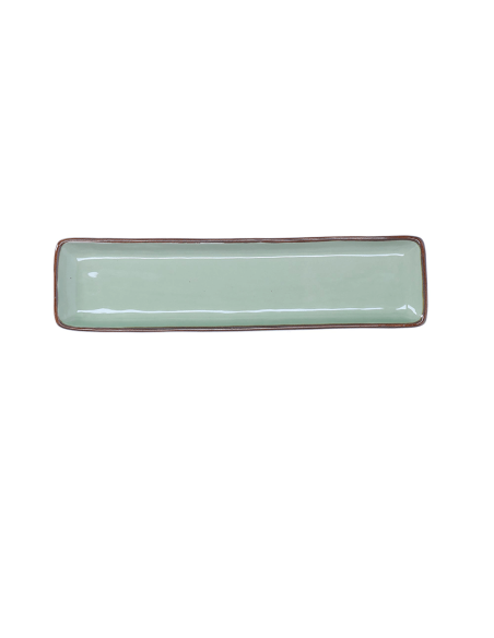 Rose e Tulipani·rose & Tulipani - Linea ''concerto" Tè Verde Vassoio Rettangolare 32 X 8 X H 2,5 Cm - stoneware